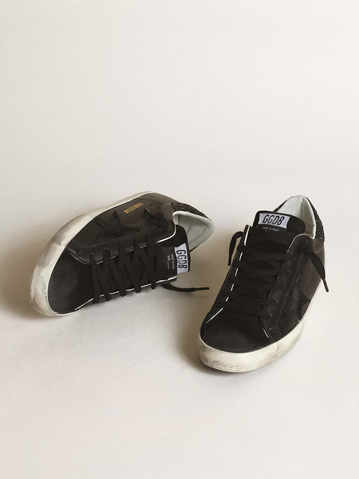 Golden goose - black glitter