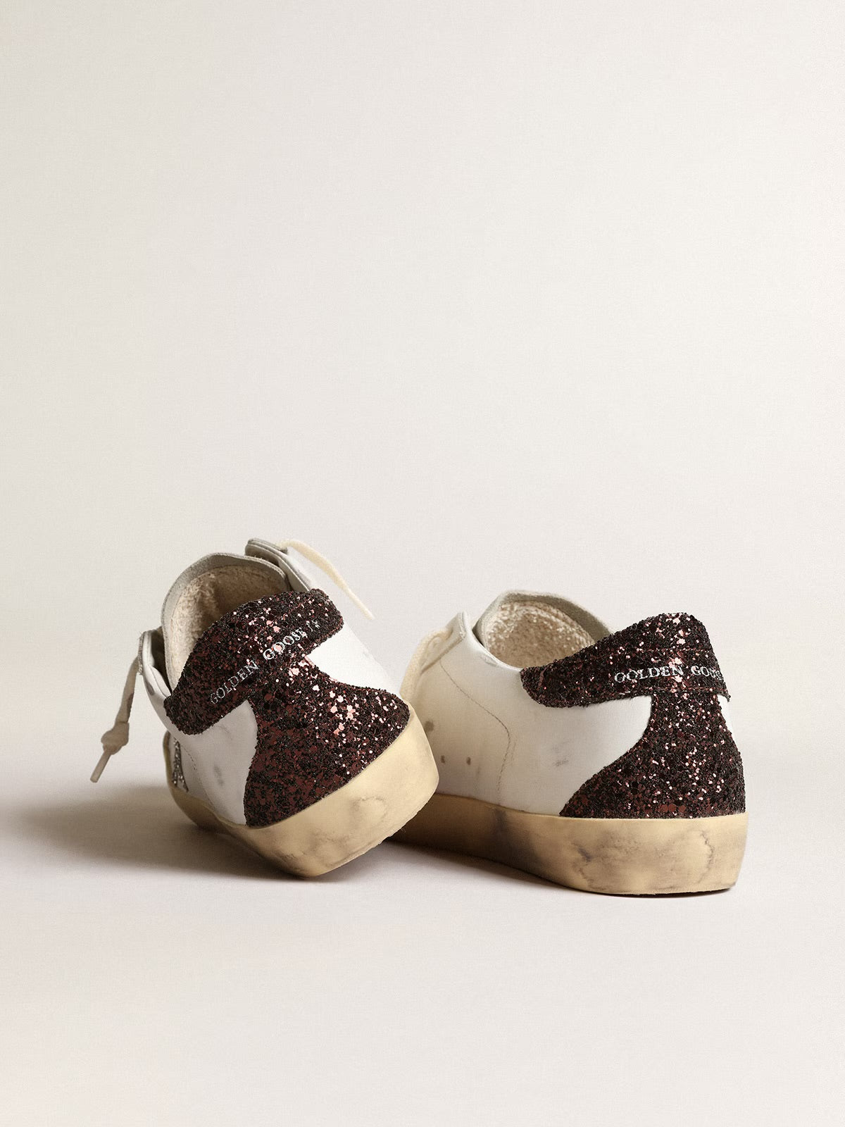 Golden goose - brown and Grey glitter