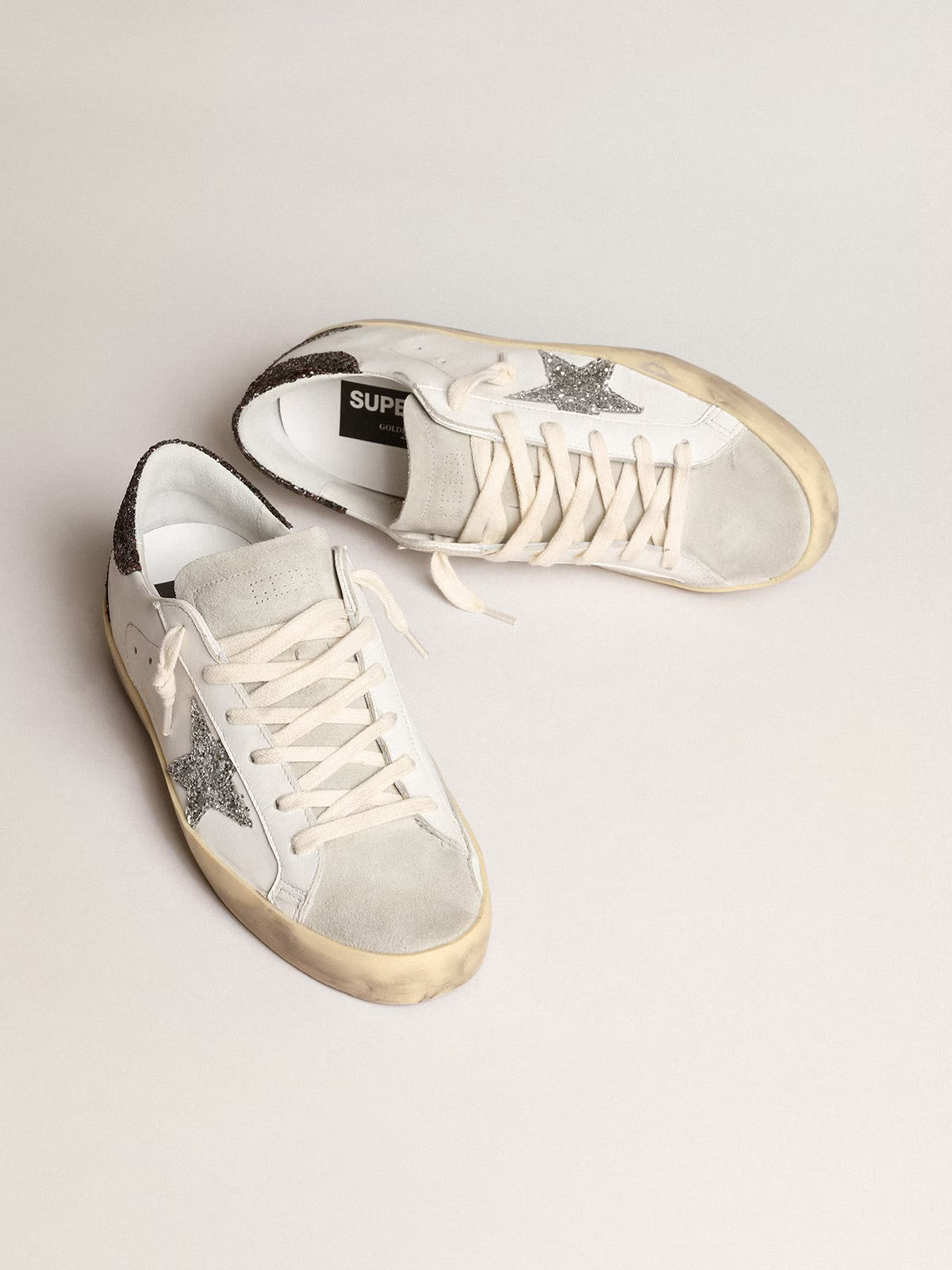 Golden goose - brown and Grey glitter