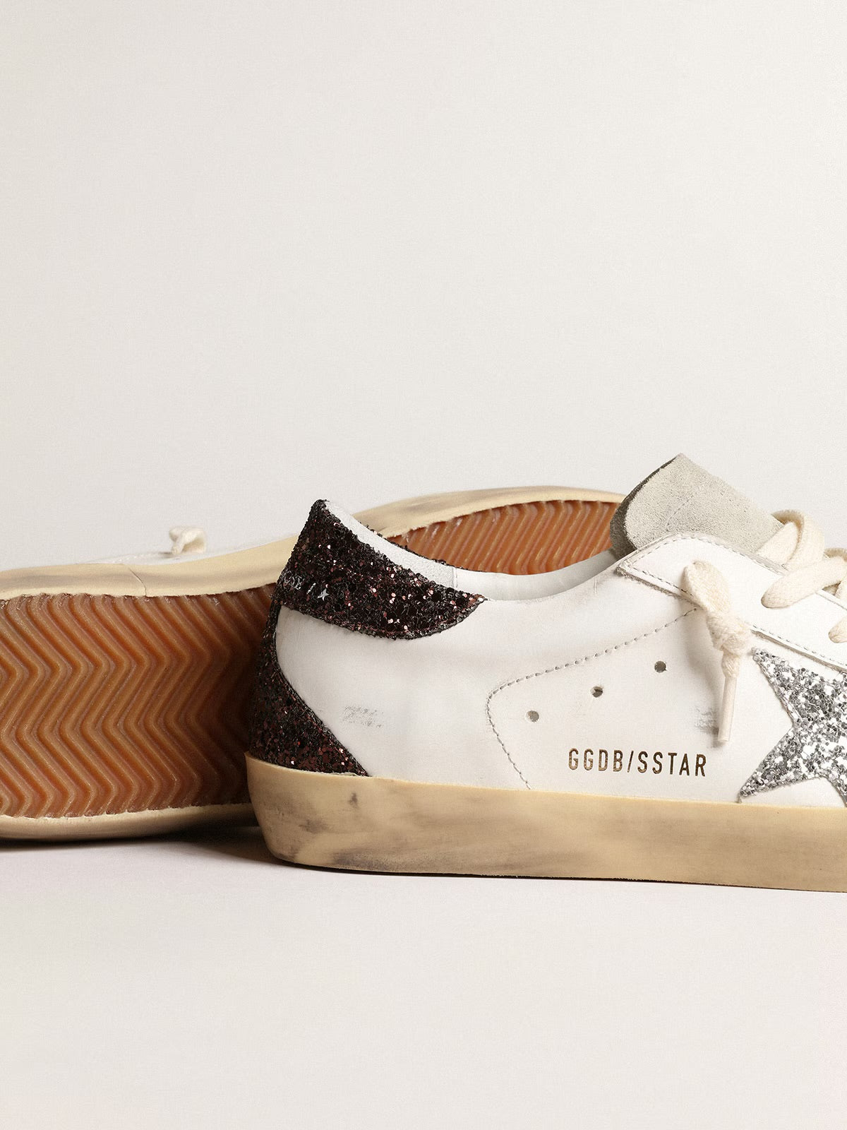 Golden goose - brown and Grey glitter